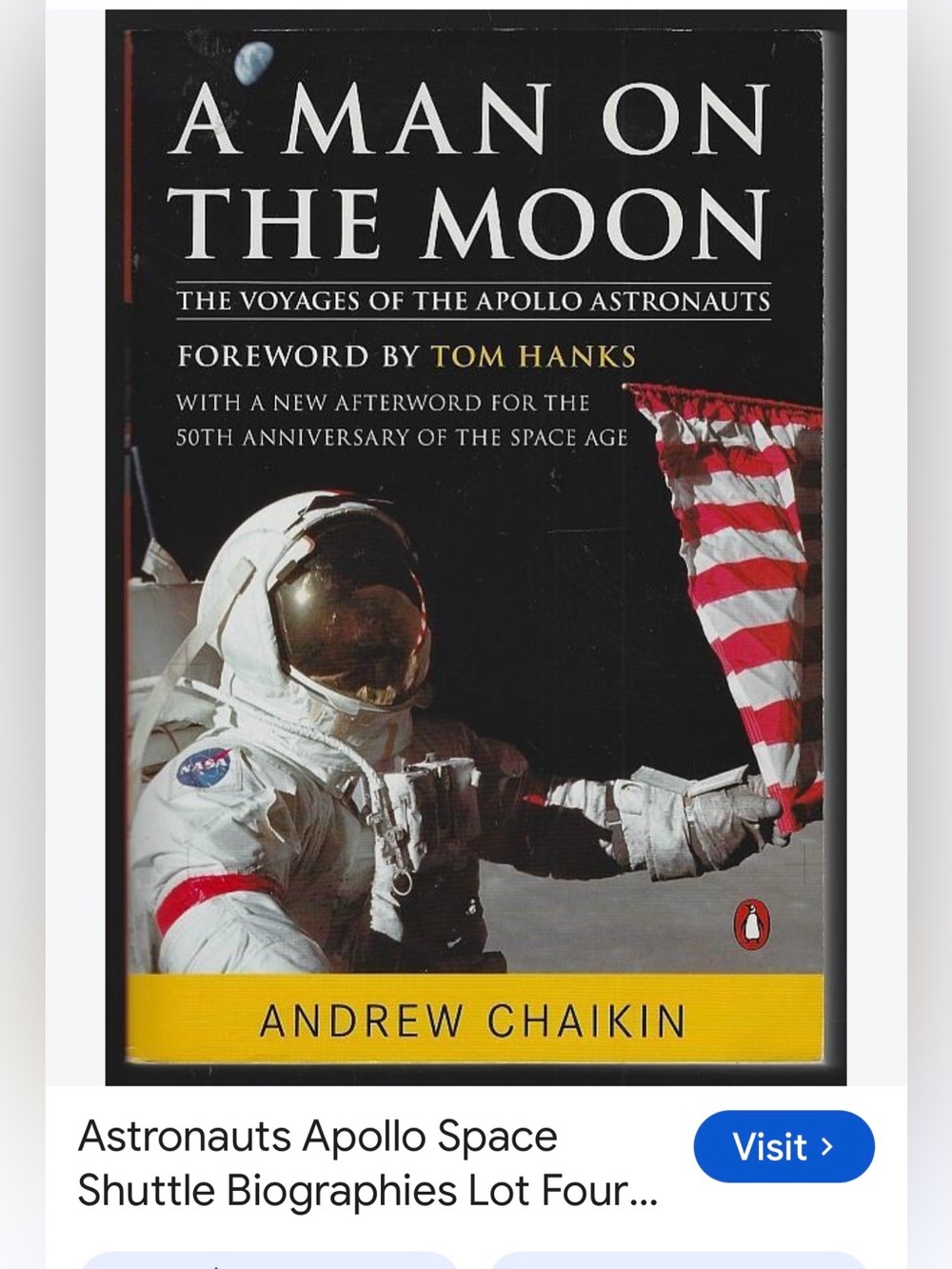 #3071**A Man on the Moon by - White Astronaut Suit Cover